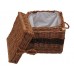 Autumn Gold Natural & Chestnut Wicker Willow Cremation Ashes Urn – **In Harmony With Nature**